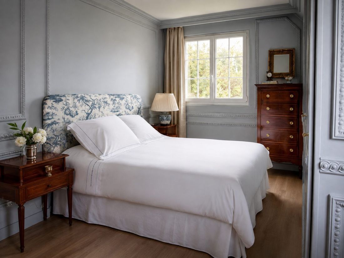 Une chambre en bleu
